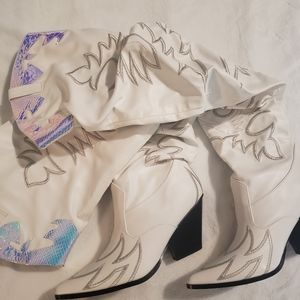 Knee high Western boots